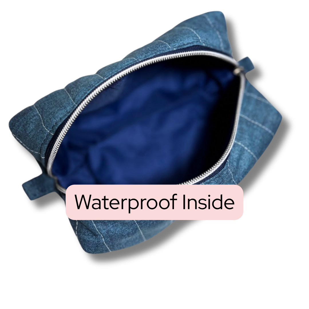 Chambray Denim Boxy Pouch *Limited Edition*