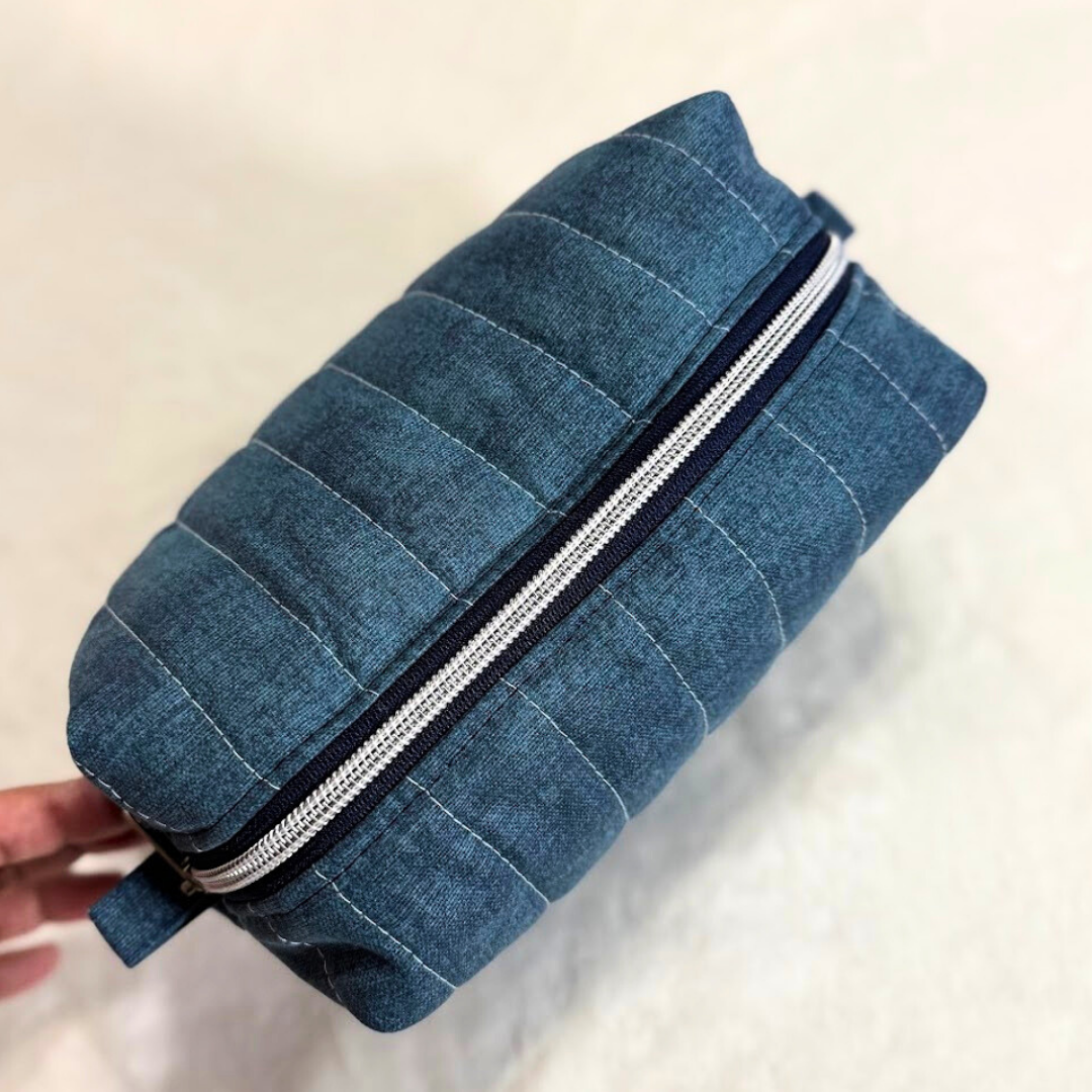 Chambray Denim Boxy Pouch *Limited Edition*