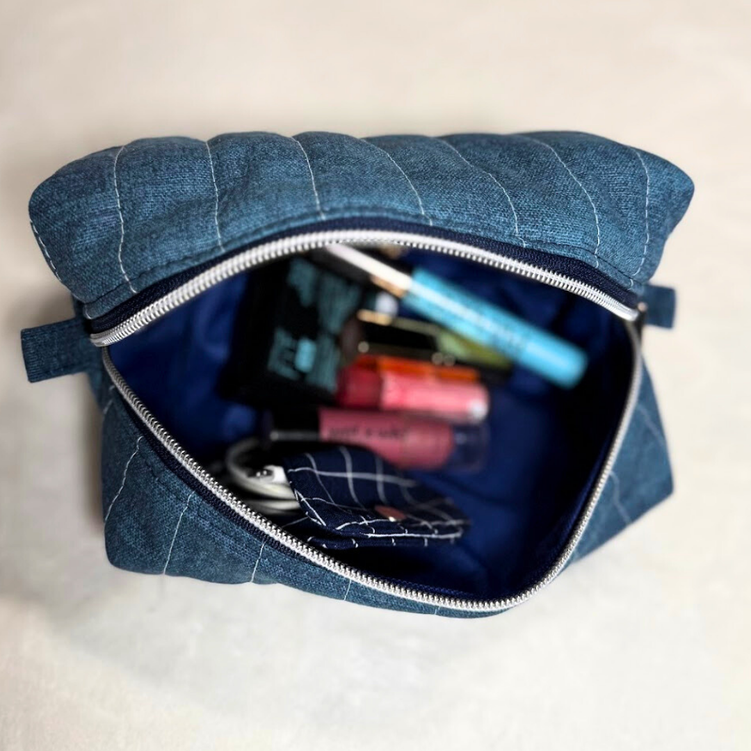 Chambray Denim Boxy Pouch *Limited Edition*
